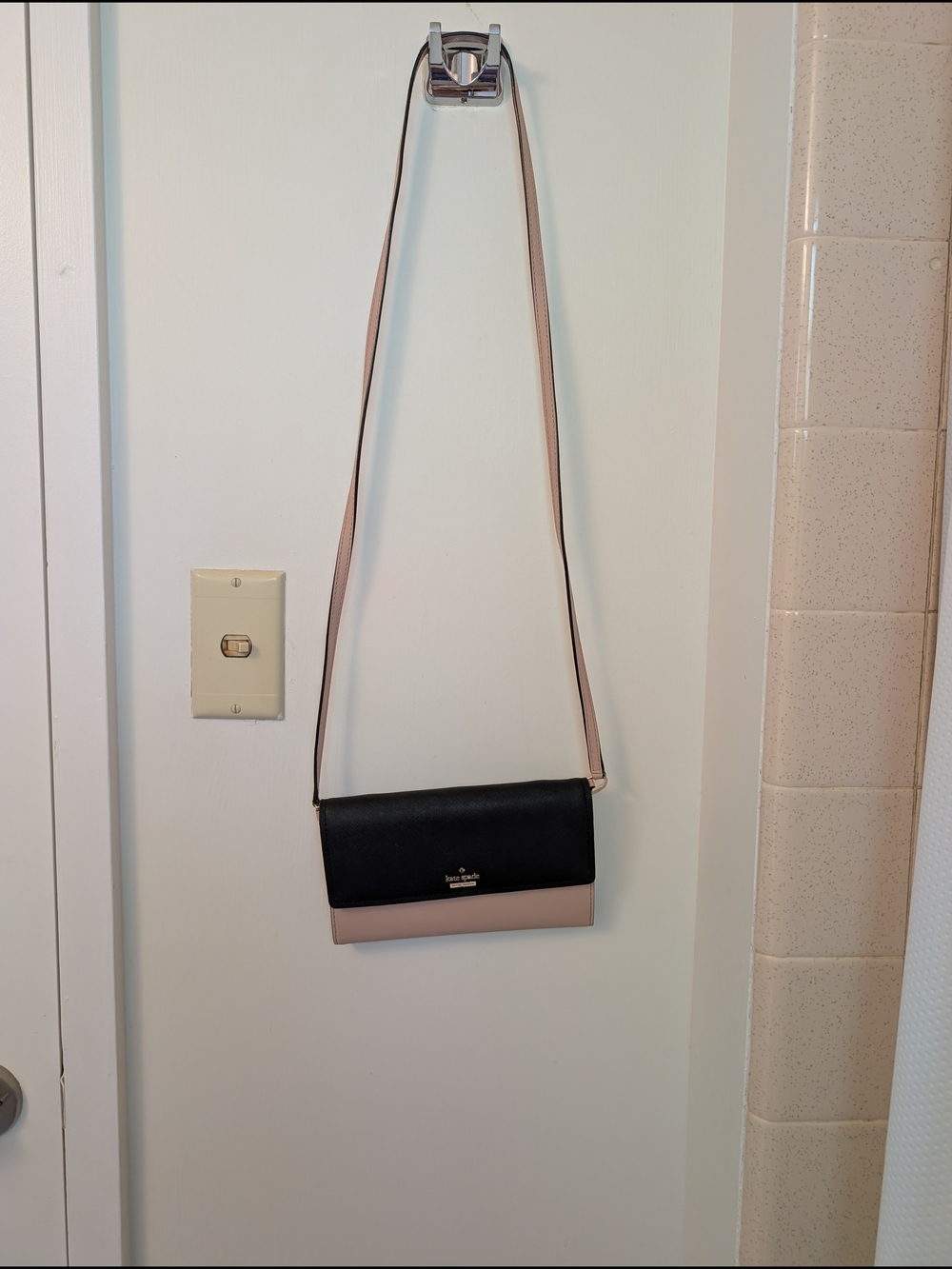 kate spade Black and Blush Crossbody Shoulder Bag